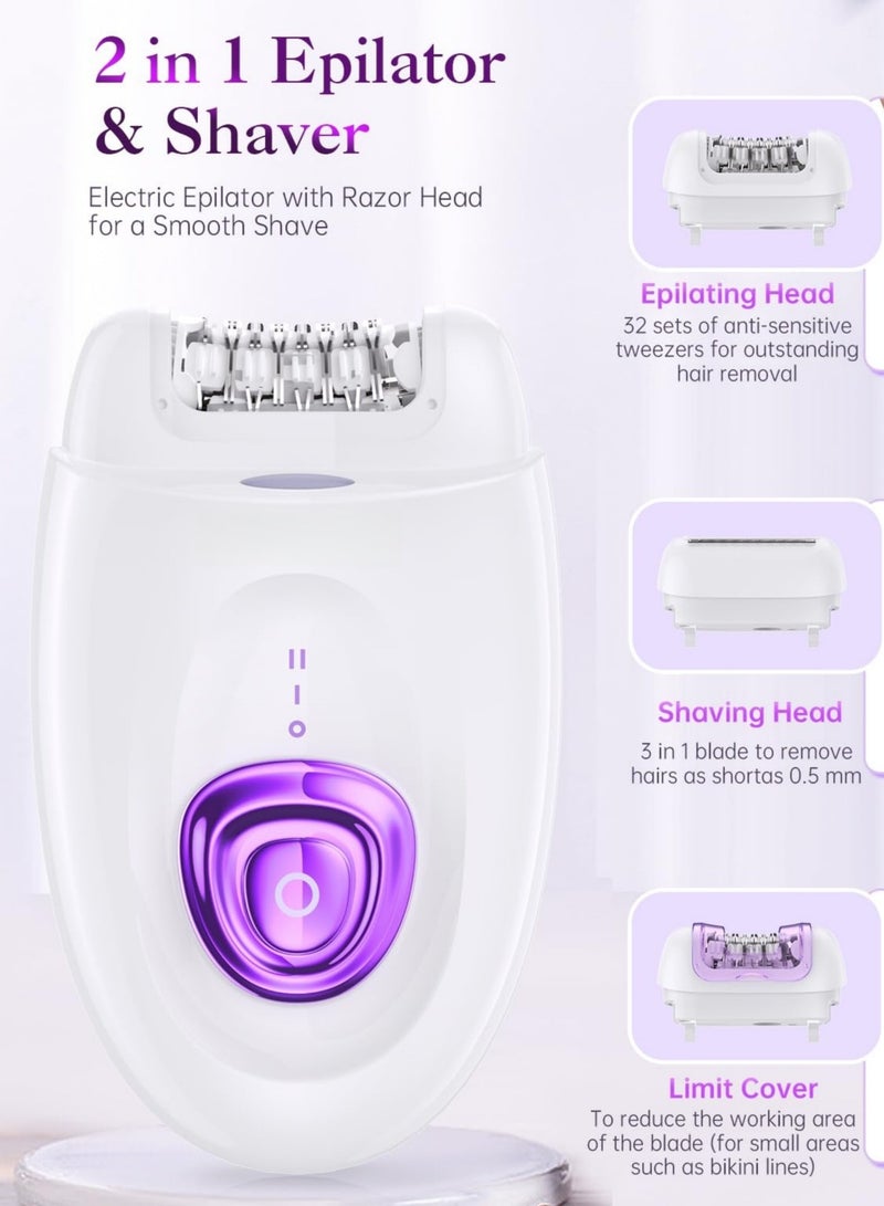 Bolivia's 2 in 1 Epilator & Shaver for Women - Hair Removal Products with Rechargeable Battery, Adjustable Comb - Image 4